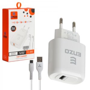 شارژر دیواری 25 وات انزو  C-350